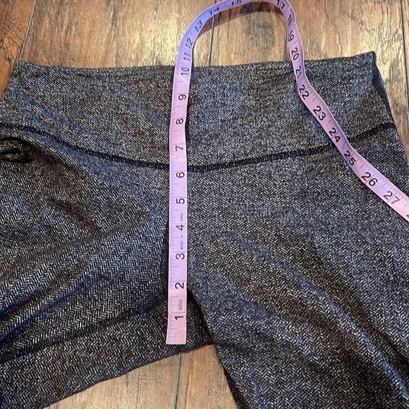 Lululemon Wunder Under Pant Tight Yoga Black Swan grey  Herringbone 8 Heathered - Picture 7 of 8